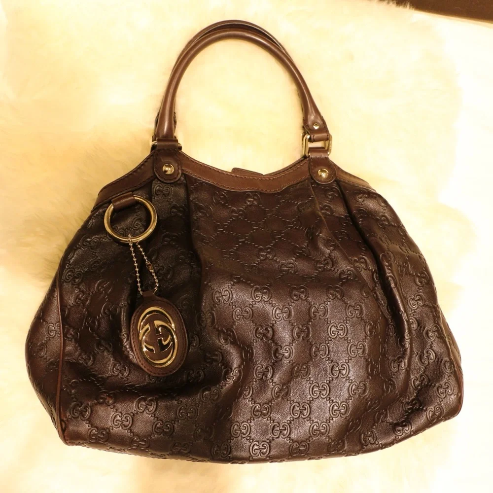 Gucci Brown Leather Sukey Hobo Bag - Picture 2 of 14
